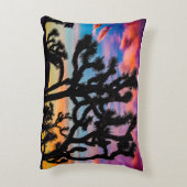 サンセットカラフルジョシュアの木枕 アクセントクッション (裏面(縦))