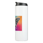 サンセットカラーの蝶のデザイン タンブラー (回転右)