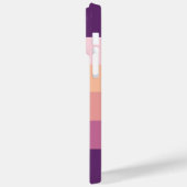 サンセットカラーパレットストライプモノグラム Case-Mate iPhoneケース (裏面 / 左)