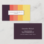 サンセットカラーブロック名刺 名刺 (正面/裏面)