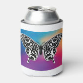 サンセットカラー付き蝶デザイン 缶クーラー (缶正面)