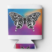 サンセットカラー付き蝶デザイン 缶クーラー (裏面)