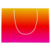 サンセットカラー抱き枕カラフル- ラージペーパーバッグ (正面)