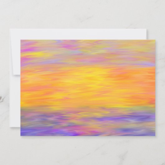 サンセットカラー結婚式招待状 招待状 (裏面)