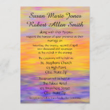 サンセットカラー結婚式招待状