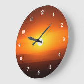 サンセットカラー ラージ壁時計 (傾斜)