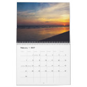 サンセットカレンダー カレンダー (2月 2027)