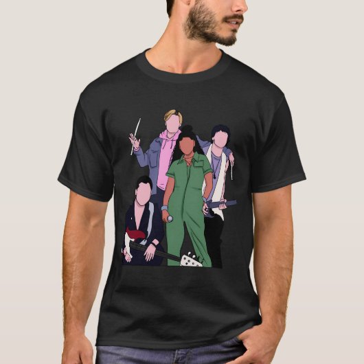 サンセットカーブの3人の少年と1人の少女 Tシャツ (正面)