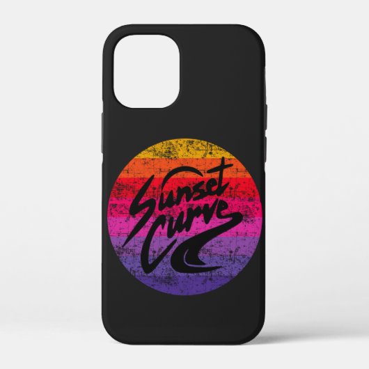 サンセットカーブレトロデザイン Case-Mate iPhoneケース (裏面)