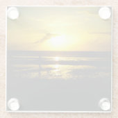 サンセットガラスのコースター ガラスコースター (裏面)