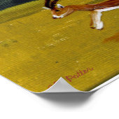 サンセットガランニングゼルの野生動物のポスター ポスター (角)