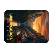 サンセットキャニオン – アラバマ州トゥスカルーサ湖 マグネット (横)