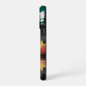 サンセットキャビン反射 – ムーディ自然景観 iPhone 16ケース (左側面)