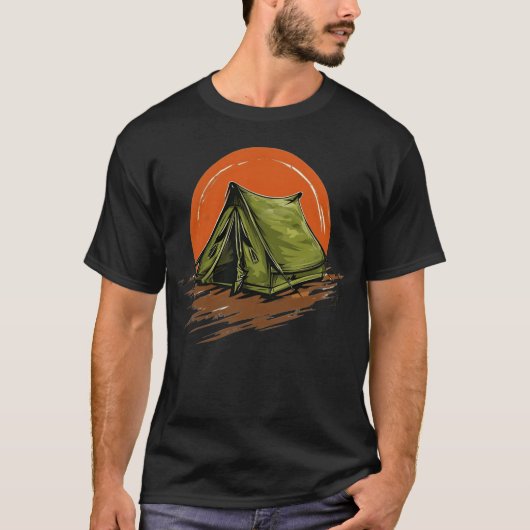 サンセットキャンプ友達 Tシャツ (正面)