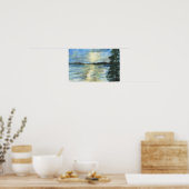 サンセットキラメリングでベオグラード湖メインプリント ポスター (キッチン)