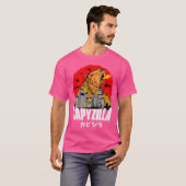 サンセットキ日本のャピラキャピおもしろいバラ Tシャツ (正面フル)