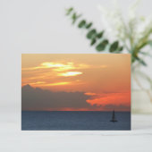 サンセットクラウドと帆船シースケープ (スタンド正面)