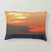 サンセットクラウドと帆船シースケープ アクセントクッション (裏面)