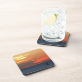 サンセットクラウドと帆船シースケープ コースター (右側)