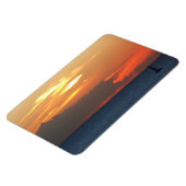 サンセットクラウドと帆船シースケープ マグネット (左側)