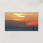 サンセットクラウドと帆船シースケープ 名刺 (裏面)
