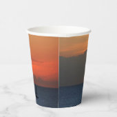 サンセットクラウドと帆船シースケープ 紙コップ (右)