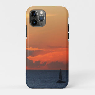 サンセットクラウドと帆船シースケープ iPhone 11 PROケース