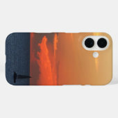 サンセットクラウドと帆船シースケープ Case-Mate iPhoneケース (裏面 (横))