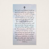 サンセットクラウドフォトメモリアル祈りの言葉カード (裏面)