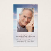 サンセットクラウドフォトメモリアル祈りの言葉カード (正面)