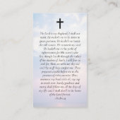 サンセットクラウド天国メモリアル祈りの言葉カード コーリングカード (裏面)