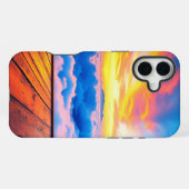 サンセットクラウド電話ケース iPhoneケース (裏面横)
