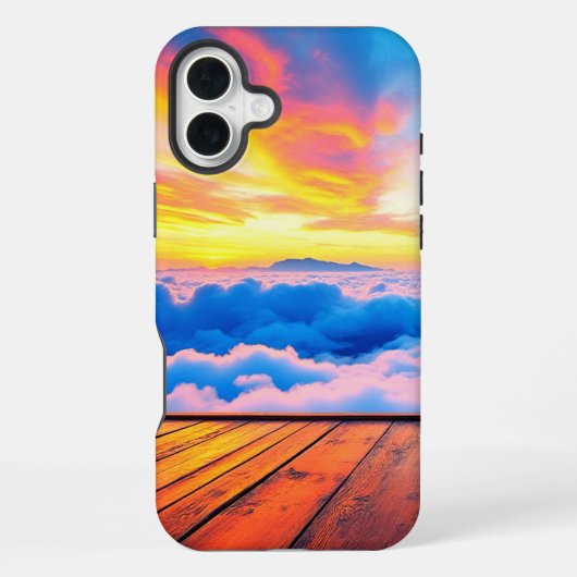 サンセットクラウド電話ケース iPhoneケース (裏面)