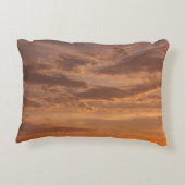 サンセットクラウドIIパステル抽象芸術自然 アクセントクッション (裏面)