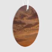 サンセットクラウドIIパステル抽象芸術自然 オーナメント (正面)