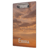 サンセットクラウドIIパステル抽象芸術自然 クリップボード (左)