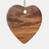 サンセットクラウドIIパステル抽象芸術自然 セラミックオーナメント (右)