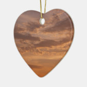 サンセットクラウドIIパステル抽象芸術自然 セラミックオーナメント (左)