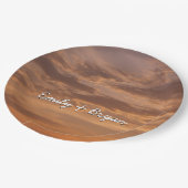 サンセットクラウドIIパステル抽象芸術自然 ペーパープレート (アングル)