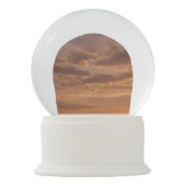 サンセットクラウドIIIパステル抽象芸術自然 スノーグローブ (裏面)