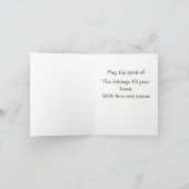 サンセットクリスマス カード (内部)