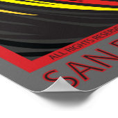 サンセットクリフスサンディエゴカリフォルニアサーフィン ポスター (角)