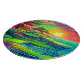 サンセットクリフパラダイスアート カッティングボード (角)