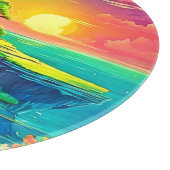 サンセットクリフパラダイスアート カッティングボード (角)