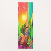 サンセットクリフパラダイスアート ヨガマット (正面)