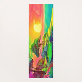 サンセットクリフパラダイスアート ヨガマット (裏面)