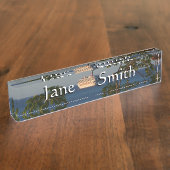 サンセットクルーズ 離岸の瞬間 I デスクネームプレート (側面)