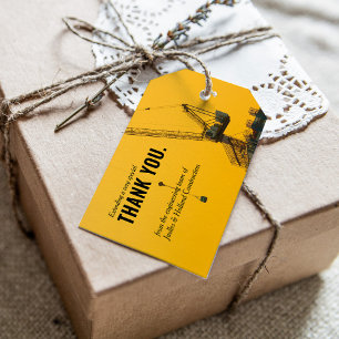 サンセットクレーン  建築をテーマにした感謝 ギフトタグ