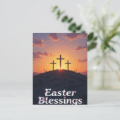 サンセットクロスイースター恵み ポストカード (スタンド正面)