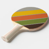 サンセットクローバはっきりしたーストライプの 卓球ラケット (正面アングル)